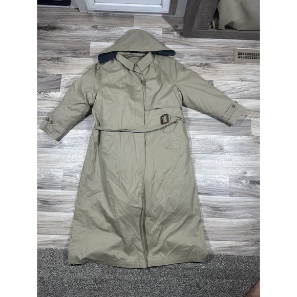 Eddie Bauer Other - VTG‎ Eddie Bauer Goose Down Full Belted Trench Detachable Hood/Liner Men's XL/TG